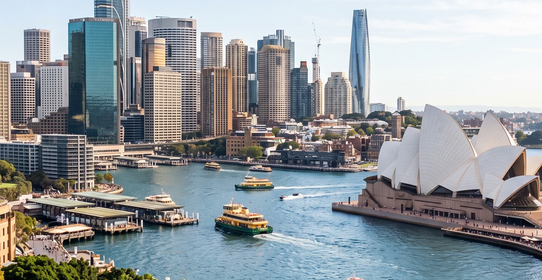 Sydney Harbour and the CBD skyline